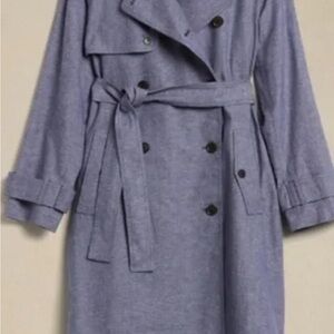 Banana Republic Herringbone Blue Blazer